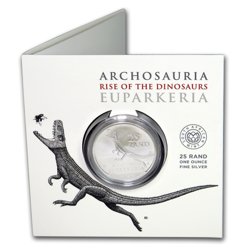 2019 1 oz Silver Euparkeria dinosaur - Still sealed