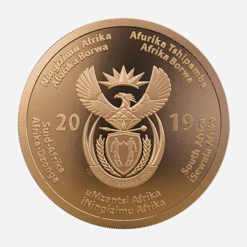 2019 SA 25: 25 Years Of Constitutional Democracy R50 Bronze Alloy Coin