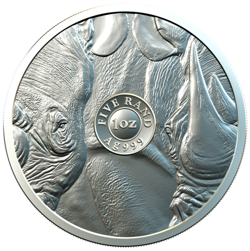 * Brand New* 2020 Silver Rhino Coin 1 oz Big 5