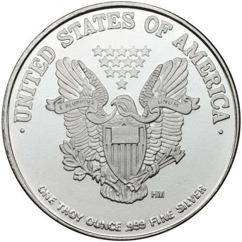 1 oz HM Walking Liberty Silver Round