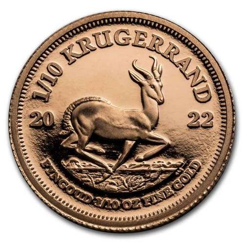 2022 South Africa 1/10 oz Proof Gold Krugerrand