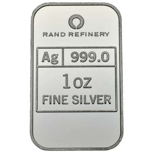 1 oz Rand Refinery Bars Silver .999