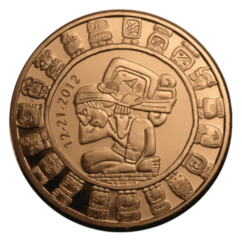 1 oz Mayan Calendar Copper Round