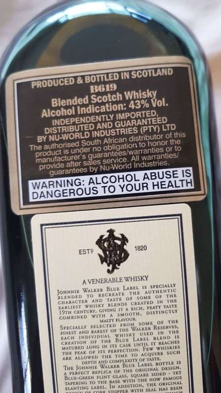 Johnnie Walker Blue Label 750ml Limited Edition - A MUST HAVE FOR CHRISTMAS!!!