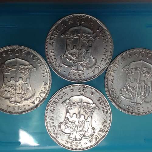 SAUnion 2 Shilling1954 1955 1963 1964