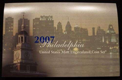 2007 US Philadelphia Mint Uncirculated 14-Coin Set - Sealed USA Government Packaging