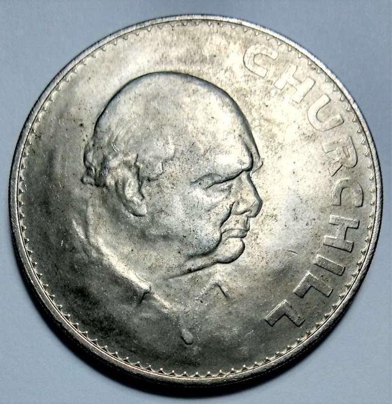1965 GREAT BRITAIN SIR WINSTON CHURCHILL CROWN COMMEMORATIVE COIN
