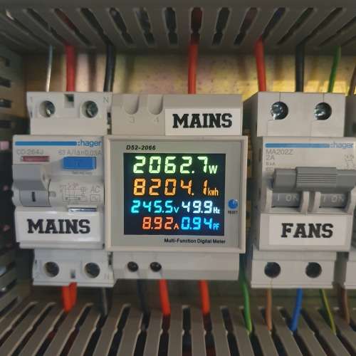 220Vac Electrical Power Meter