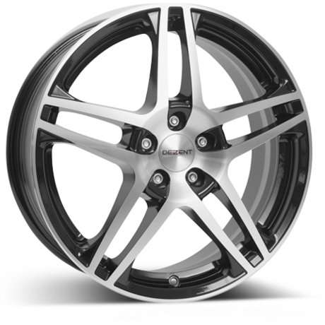 4 X 17" DEZENT RB Black MAGS RIMS ALLOYS