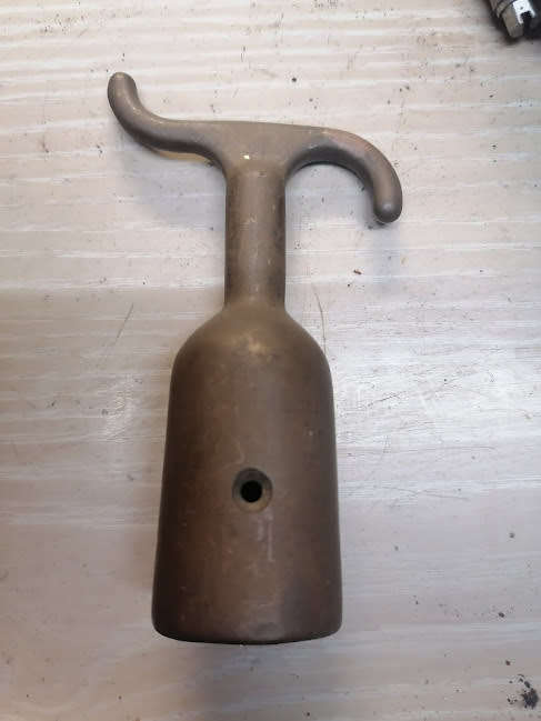Brass classroom window hook