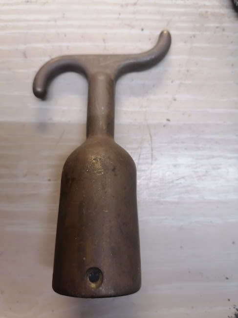 Brass classroom window hook