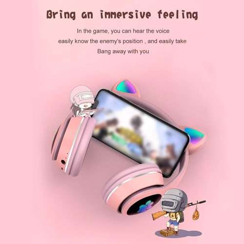 Wireless Heasphones with LED 7 color light