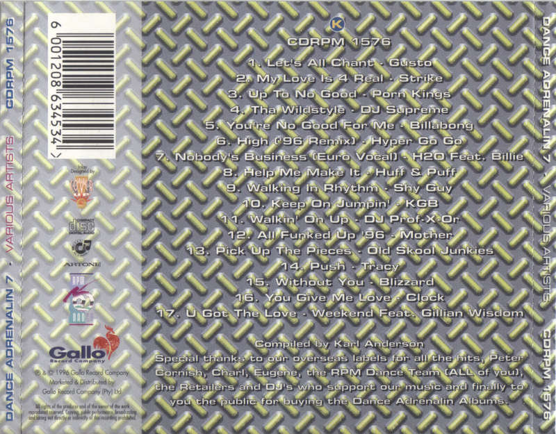Dance Adrenalin 7 (CDRPM 1576)