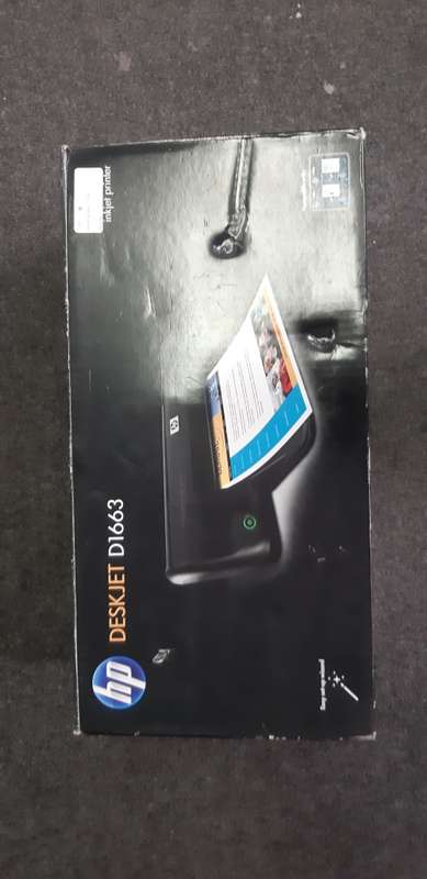 HP DESKTOP D1663 PRINTER*** NO CHARGER ** 2X INK **NEW NEVER BEEN USED
