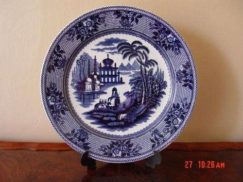 Blue Delhi Plate, Maastricht Porcelain, Holland