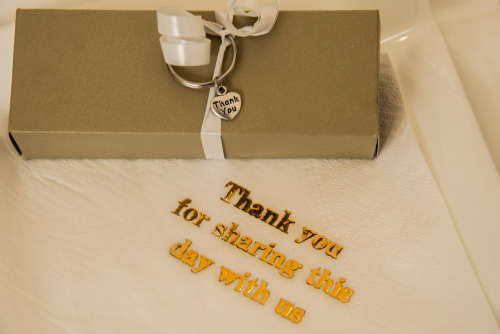 Thank You Heart Key Ring (Favour)