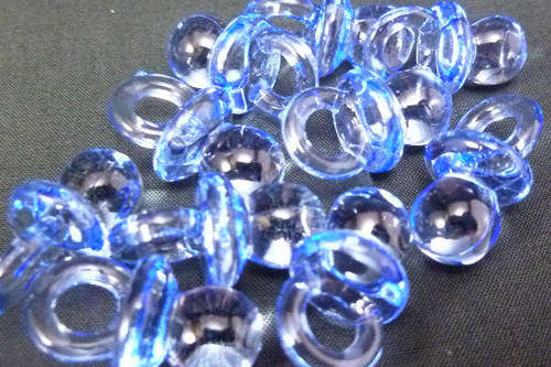 Baby Shower Favours ~ 10 Acrylic Dummy / Pacifiers BLUE- End of Winter Sale