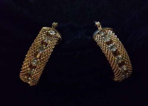 Gold Mesh Earrings