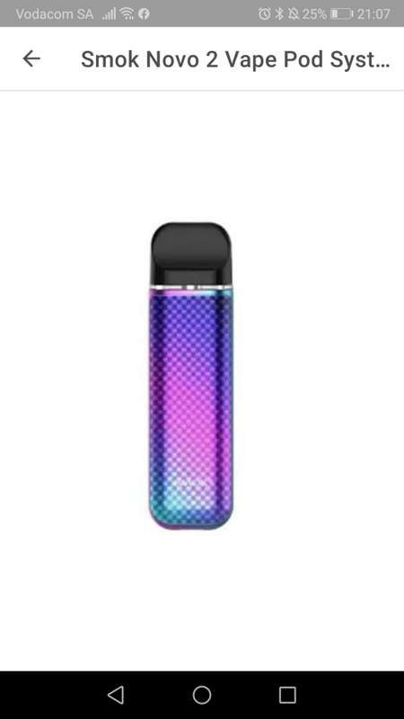 Smok Novo 2 Vape Pod System - 7 Colour Carbon Fiber (Mermaid) including 75ml vape juice