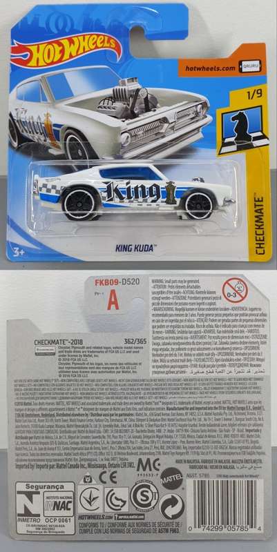Hotwheels Diecast Hot Wheels 1:64 - KING CUDA