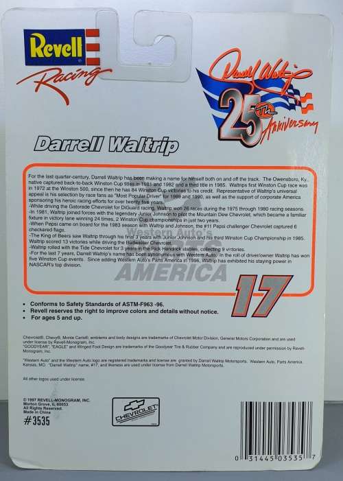 Revell Racing NASCAR Diecast 1:64 - Darrell Waltrip 25th Anniversary