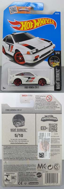 Hotwheels Diecast Hot Wheels 1:64 - 1985 HONDA CR-X