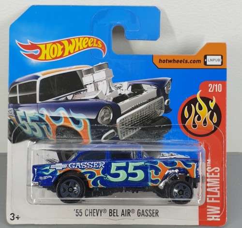Hotwheels Diecast Hot Wheels 1:64 - `55 CHEVY BEL AIR GASSER