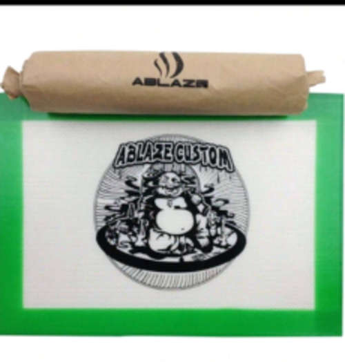 Concentrate silicone mat for dabbing and crushing pad ( Laughing Buddha ) 11" x  8.5"