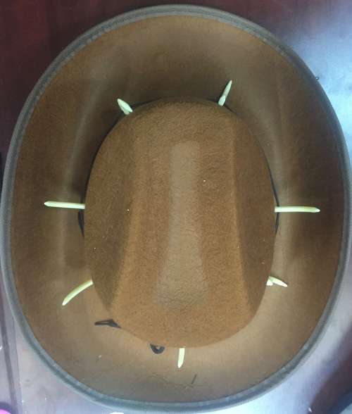Halloween Cowboy hat with fake teeth