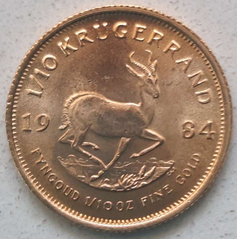 1984 1/10th oz  KRUGERRAND