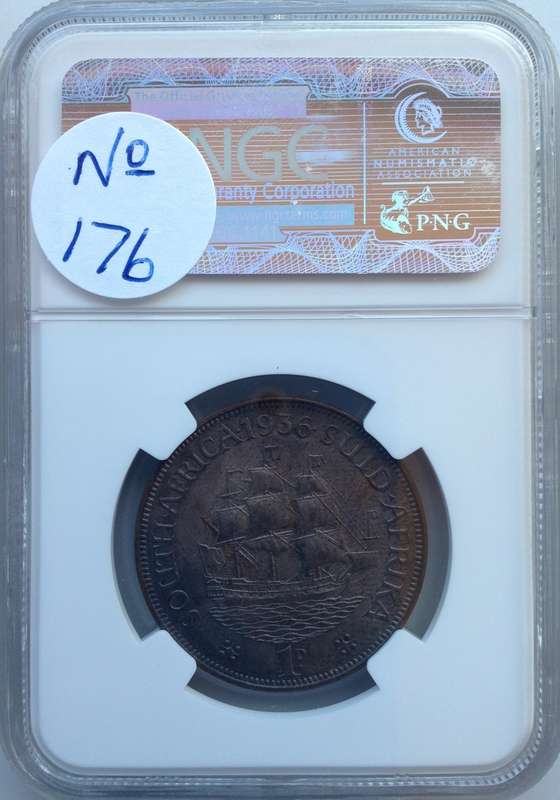 1936 1 P (PENNY) - NGC GRADED - MS62 BN