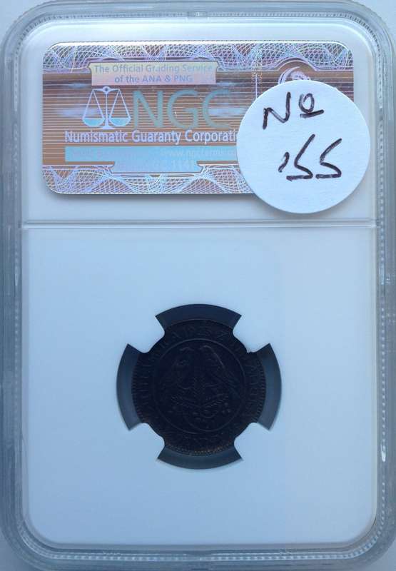 1923 ¼ P (FARTHING) - NGC GRADED - MS63 BN