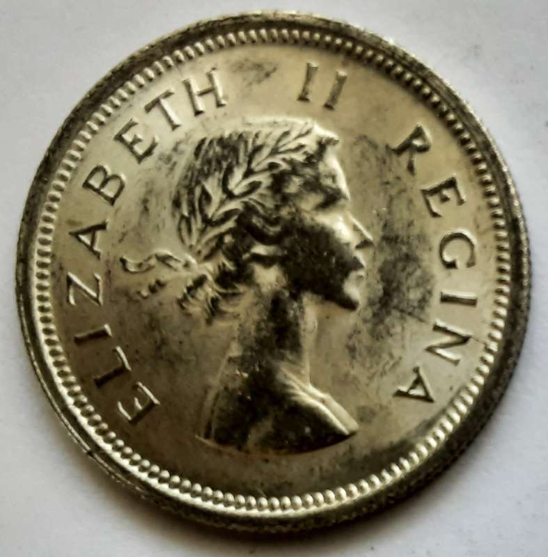 1951 5 Shillings + 1958 1 Shilling + 1950 ¼ Pence