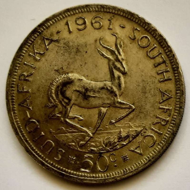 1955 2 ½ Shillings + 1958 1 Shilling + 1961 50c + 1961 1c + 1962 5c + 1963 5c + 1964 10c