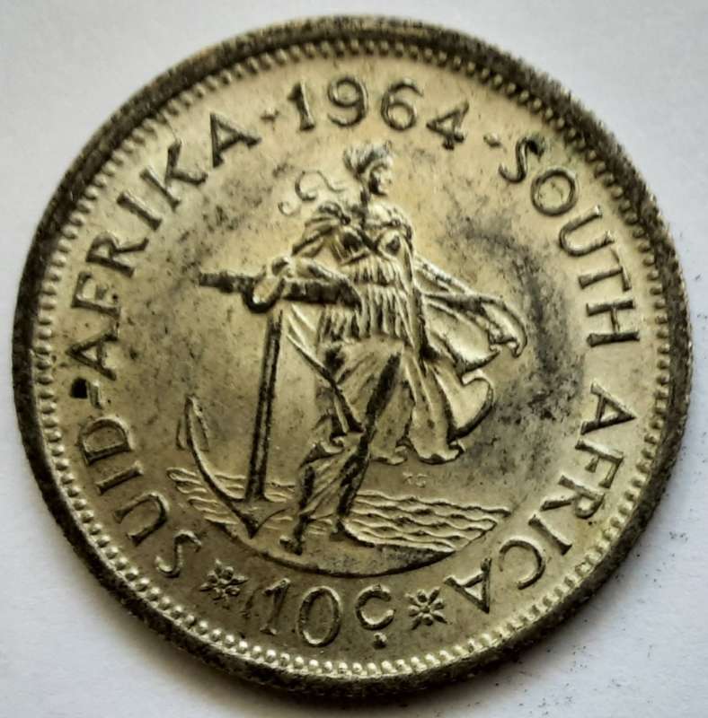 1955 2 ½ Shillings + 1958 1 Shilling + 1961 50c + 1961 1c + 1962 5c + 1963 5c + 1964 10c
