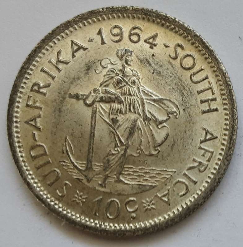 1958 1 Shilling + 1961 5 Cents + 1964 10 Cents + 1964 20 Cents + 1969 R1