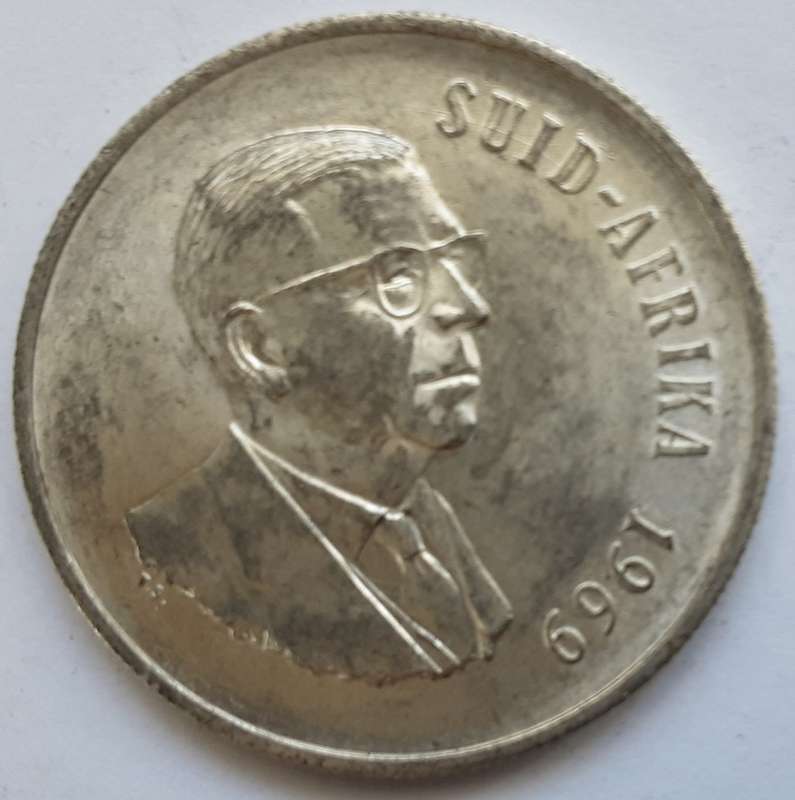 1958 1 Shilling + 1961 5 Cents + 1964 10 Cents + 1964 20 Cents + 1969 R1