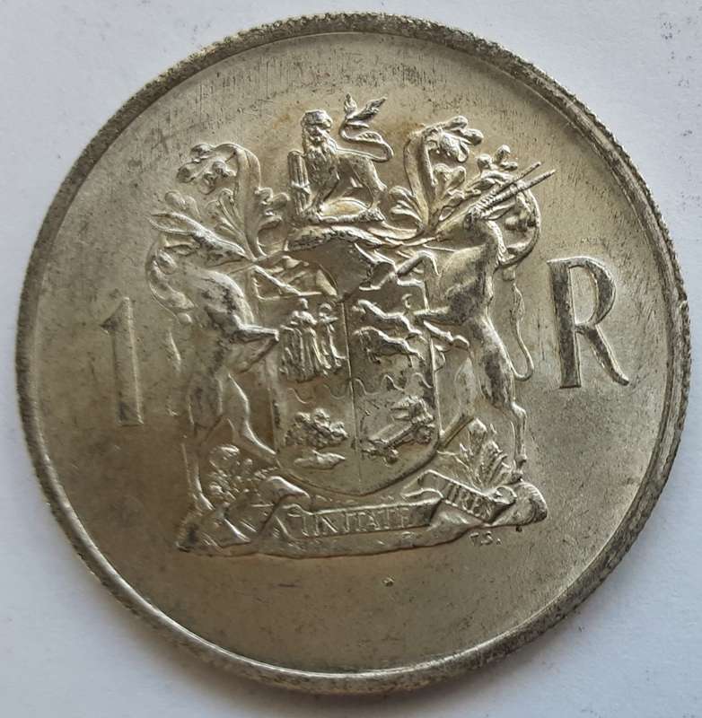 1958 1 Shilling + 1961 5 Cents + 1964 10 Cents + 1964 20 Cents + 1969 R1