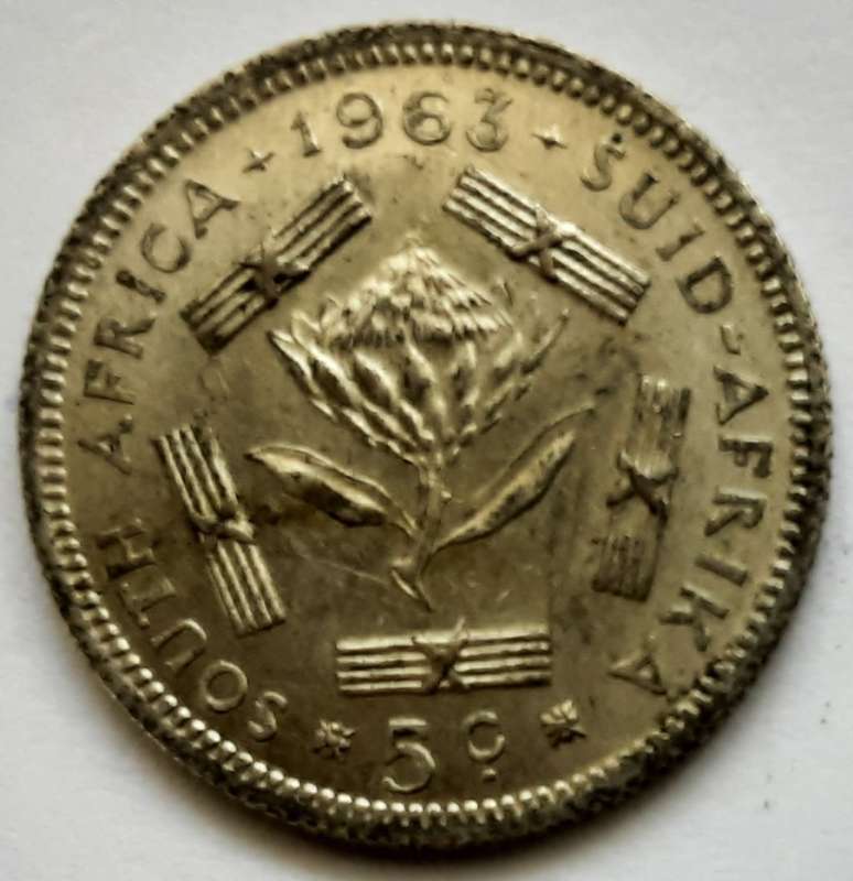 1969 R1 + 1963 10 Cents + 1964 10 Cents + 1963 5 Cents