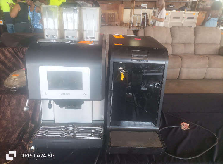 Industrial NECTA KARISMA AUTOMATIC COFFEE MACHINE WITH NECTA KARISMA 12l Milk Fridge Dispenser