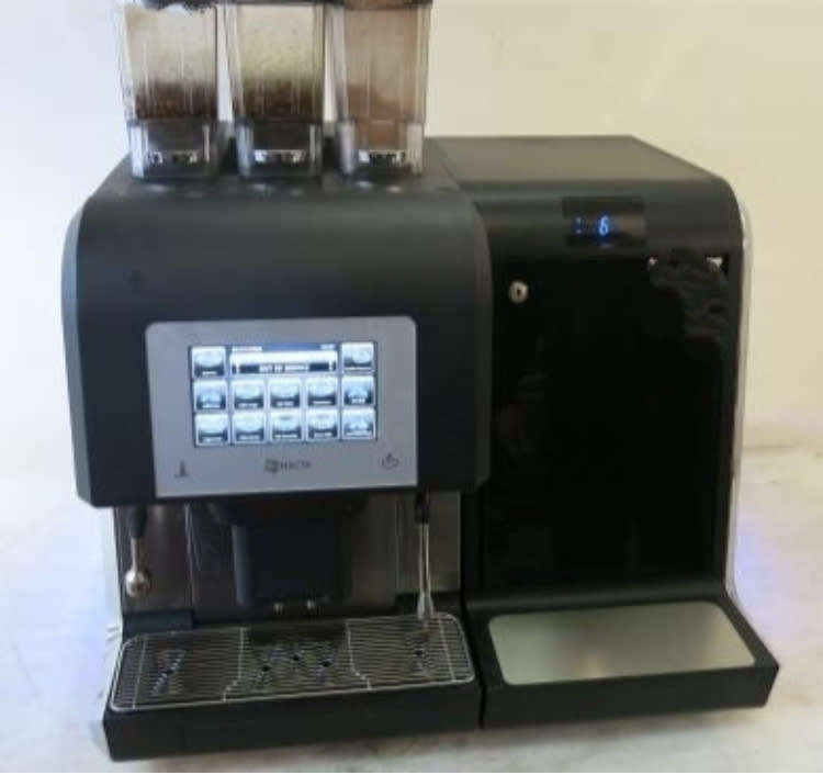 Industrial NECTA KARISMA AUTOMATIC COFFEE MACHINE WITH NECTA KARISMA 12l Milk Fridge Dispenser