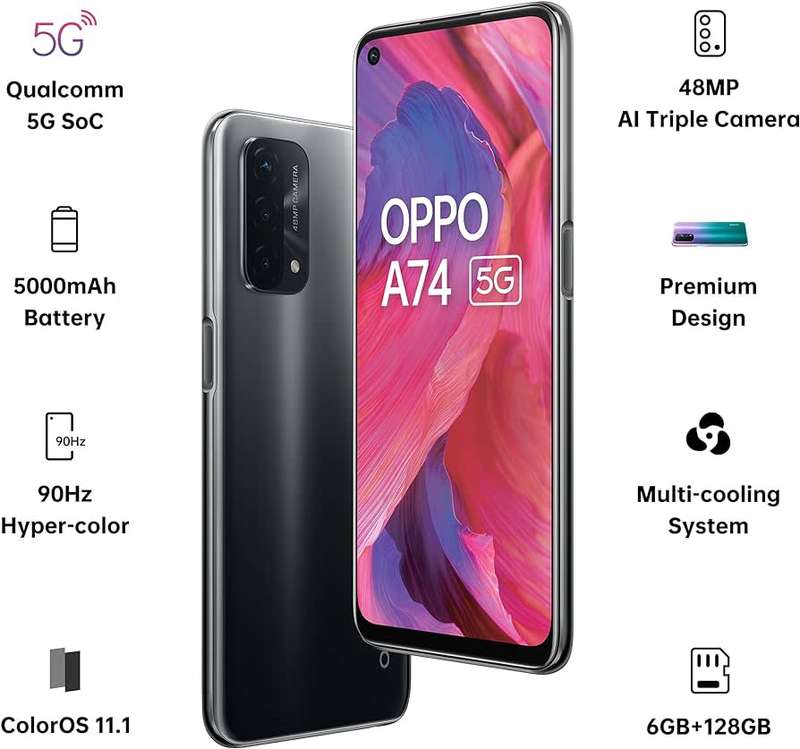 High End A74 5G, 128gb, 6gb, 48mp, 5000mAh
