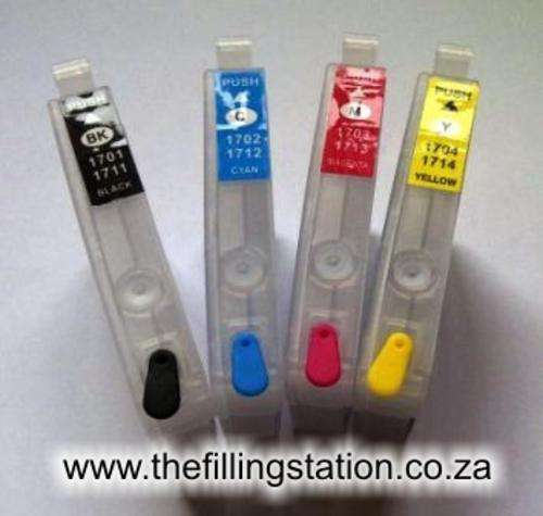 Epson T1701 / 1711 Series Refillable Cartridges with Auto Reset Chips