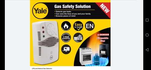 Brand NEW! SEALED! YALE GAS DETECTOR ALARM!!!! WORKS FOR BOTH LPG AND NATURAL GAS
