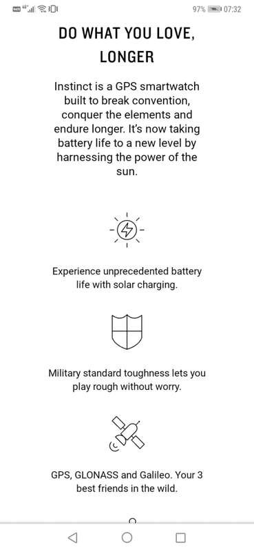 Garmin Instinct Solar Normal R6000+. Amazing upto 54 days battery life! Never used open box special!