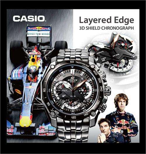 Casio Edifice mens watch F1 inspired 3D layered dial-new in box with docs-NO Reserve*Valued R3899*