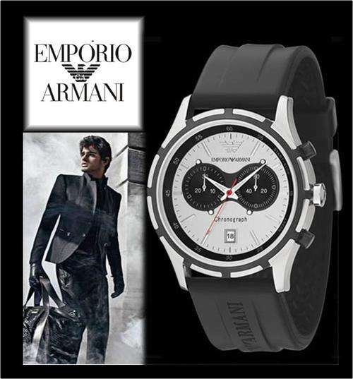 Emporio Armani Relogio Men's polished stainless steel designer Watch - NO Reserve- **Valued R5500**