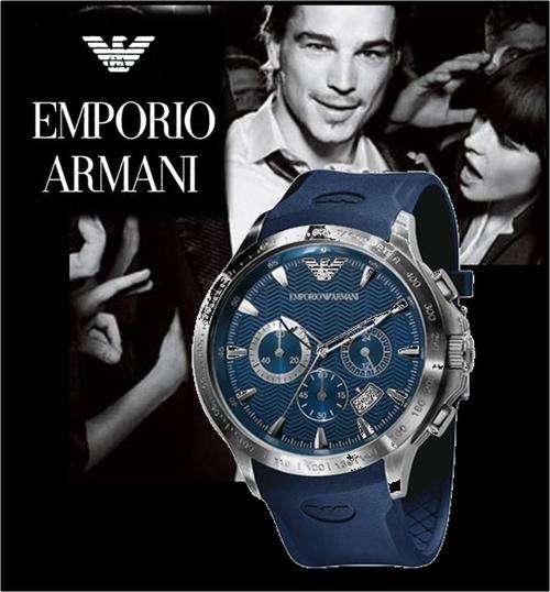 Emporio Armani Classic Men's brush stainless designer sports Watch - NO Reserve- **Valued R5299**