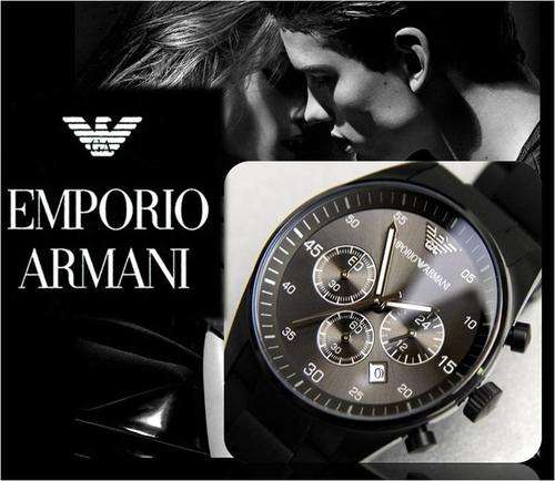 Emporio Armani Sportivo Gunmetal black Stainless steel Mens watch - NO Reserve- **Valued R5500**