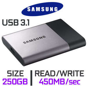 Samsung T3 Portable SSD - 250GB - BRAND NEW + FREE COURIER!!